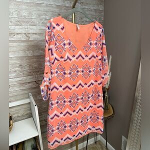 PinkBlush 3/4 Sleeve Dress - Medium